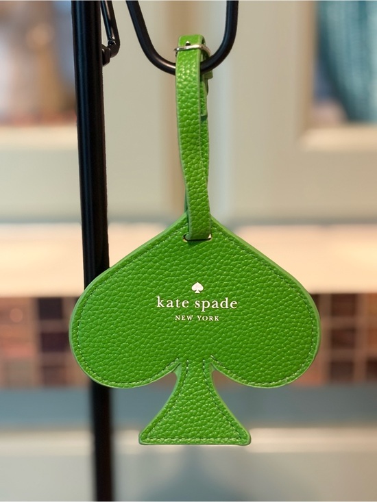 kate spade Accessories - kate spade bright green spade luggage tag